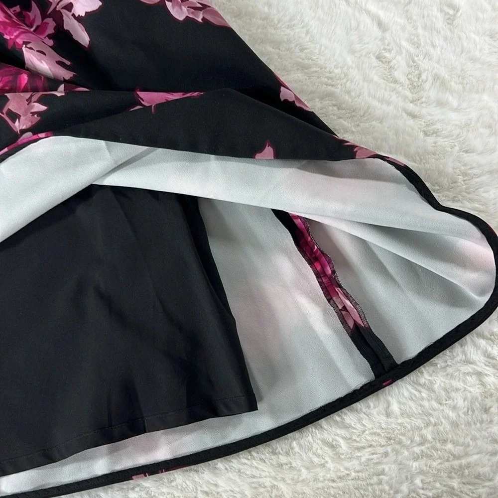 Kate Spade NY Painterly Rose A Line Skirt 2 Fit Flare Pockets Classic Lined Read